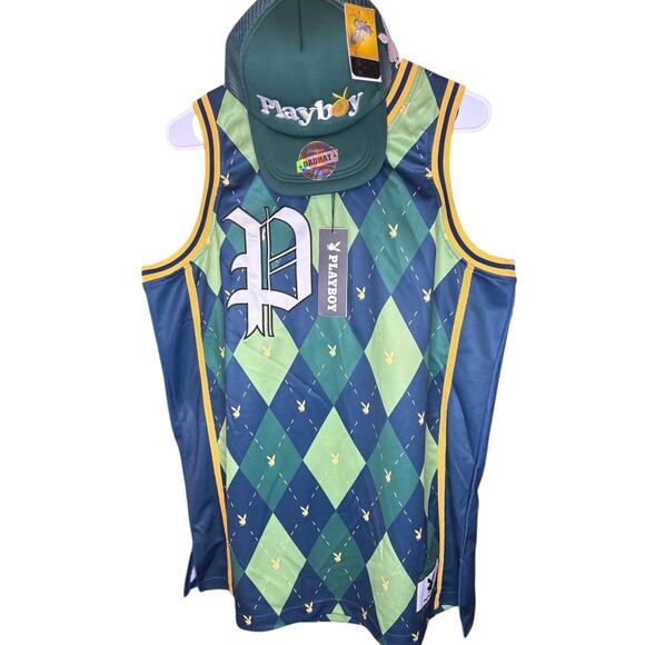 PLAYBOY Other - SZ L - Playboy Basketball Jersey & OS Trucker Hat By HeadGear, new w/ tags